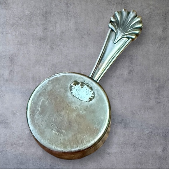 Vintage Coffee Scoop Cup Figural Handle Silver Plate - Picture 2 of 3